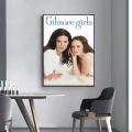 Seni dinding canvas dari rancangan TV Gilmore Girls: Cetak poster komedi keluarga Amerika untuk dekorasi rumah dan bilik tamu 0105. 
