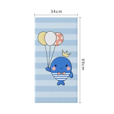50*20cm Child safety anti-collision headboard Linen soft wall fabric headboard Comfortable breathable backrest Easy to install and clean