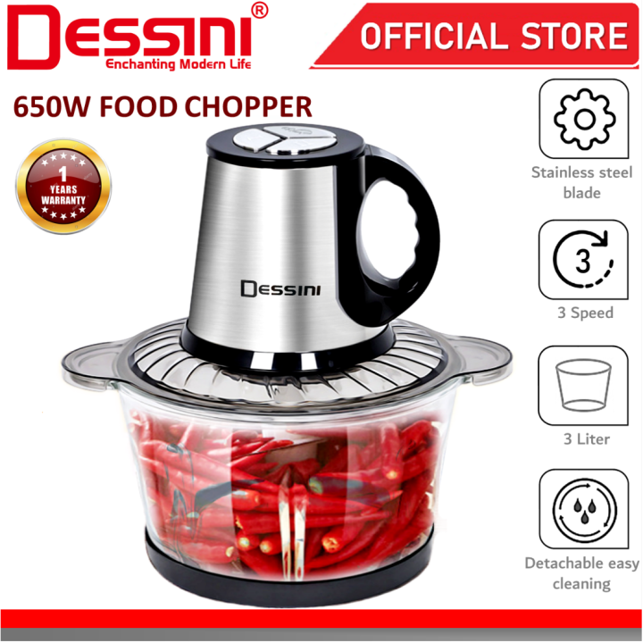 DESSINI ITALY Capsule Cutter Spin Chopper Blender Grinder Mixer