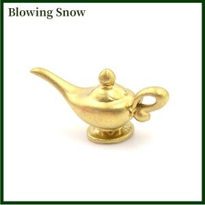 Blowing กาน้ำชาสีทองขนาดเล็กสำหรับเป็นของขวัญสำหรับเด็กโมเดลบ้านตุ๊กตาขนาดเล็ก