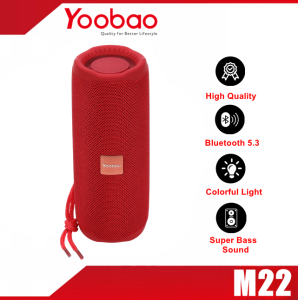 Yoobao M22 TWS With Hand Strap support USB/TF Card/FM Radio/AUX Function Portable Bluetooth Super Bass Speaker V5.3