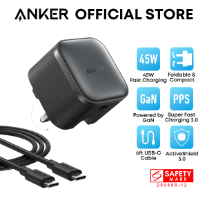 Anker Nano Charger 45W PPS Fast Charging USB C Charger Compact Foldable Travel Adapter B2692