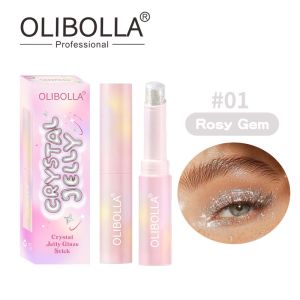 OLIBOLLA Crystal Jelly Glaze Stick Multi-Use Glitter Shimmer Jelly Eyeshadow & Highlighter