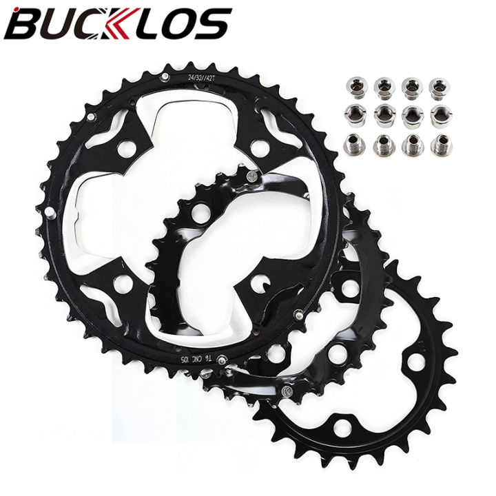 BUCKLOS Bicycle 3x10S Chainring set 24T 32T 42T Ultralight