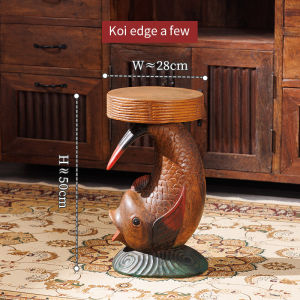 ไม้จริงไม้ Makaira ไม้ Makaira เก้าอี้เปลี่ยนรองเท้าไม้เก้าอี้ทรงกลมโรงแรม ที่พักตากอากาศตก แต่งด้วยกระถางปลูกต้นไม้