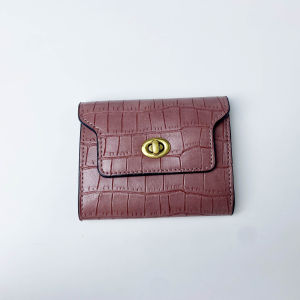 New mini wallet for women exquisite high-end compact multi-card slots light crocodile pattern