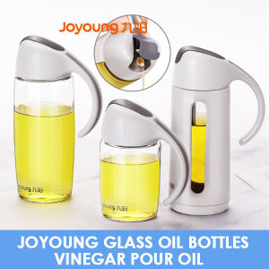 Joyoung Glass Oil Bottle Ktichen Oil Seasoning Storage Leak-proof Automatic Household oil bottles Vinegar Pour oil 500ml/700ml