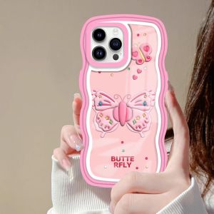 Local Casing hp Oppo A18 A58 4G A78 A38 A17 A17k A16 A16s A54s A5s A12 A9 A3S A54 A1K A7 A77s A16K A16E A57 2022 A15 A15s A52 A92 A31 A53 Reno 8T 5F Little Monsters and Butterflies Design Wave Soft Edge Transparent Camera Soft Case XingDuo