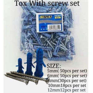 1SET/PACK Tox With screw size:(6#50set8#50set10#50set12#25set)