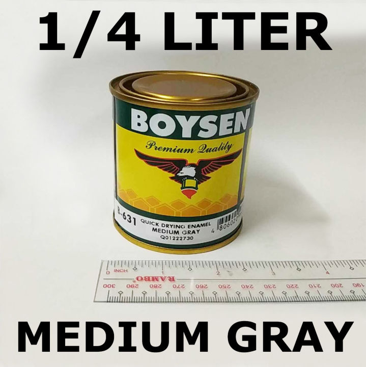 Boysen Qde Medium Gray B-631 ( 1 4 Liter ) For Wood And Metal 