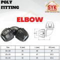 SYK Poly Fitting Poly Pipe Connector HDPE Poly Fitting Smart Coupler Elbow Tee End Cap Sambungan Paip Air. 