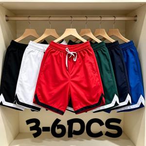 3-6 Pcs Quick Dry Basketball Shorts Loose Cut Suitable for Court & Daily Wear Short