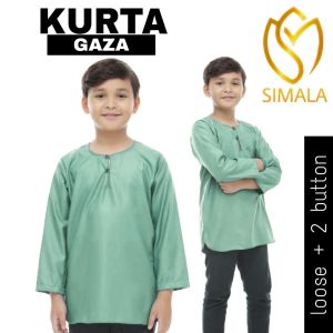 (RAYA 2026) KURTA GAZA SEDONDON Ayah dan Anak HIGH QUALITY Osaka Cotton ADEK STORE