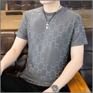 Round Neckline Ice Sensation Fit Pullover Jacquard Soft Thermal Instantaneous Comfort Sweat Absorption
