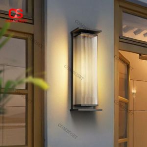 Đèn Tường Trang Trí Ngoại Thất Dáng Trụ Cao Cấp Cho Ban Công