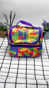 TECHNOPLAST Lungo Block Value Set Lunch Box Botol + Sendok Garpu & Tas