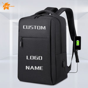 Customized Backpack With Logo Nylon 15 inch 17 inch Computer Bag Gift Bag Business Mens Backpack Printed Picture Name2026