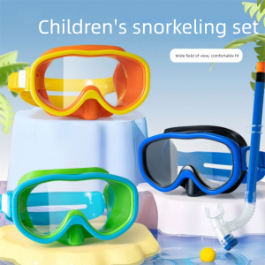 A4QUT Waterproof Kid Snorkel Set Eyewear Anti-fog Kids Swimming  Swim Training Glasses No Leaking Children Surfing Glasses Children/Kids
