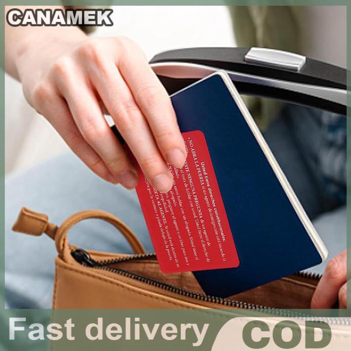Constructional Rights Card CANAMEK 5Pcs Know Your Rights Card U.S. Citizenship Constitutional ...