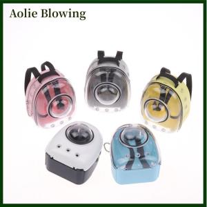 Aolie Mini Doll Backpack Dollhouse Pet Cat Bag Model Dolls House Scene Decoration Micro Landscape Ornament Pretend Play Toys