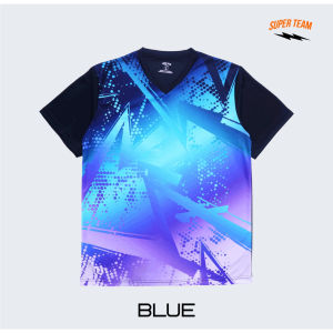 SUPER TEAM baju Olahraga Wanita Motif Abstract-01 - Jersey Voli Senam Lari Zumba Badminton