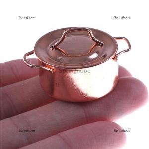 [COD] Springhooe 1/12 Dollhouse Miniature Kitchen Copper Pot with Lid