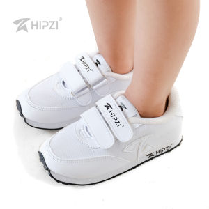HIPZI Sepatu Anak Sneakers Perempuan Laki Laki Cewek Cowok Anti Selip Nyaman & Ringan Tk Sd HADS Putih