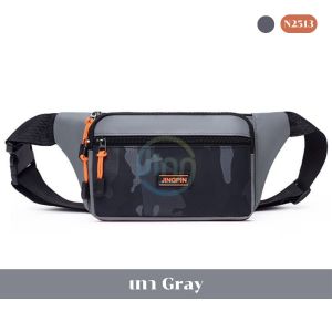 Jinn กระเป๋าคาดอกสไตล์สตรีท รุ่น N2513 คาดเอว สะพายข้าง ลายพลางทหาร ซิปแฟชั่น เนื้อผ้าไนล่อน สายปรับระดับได้ 4 ช่องใช้งาน