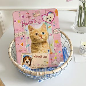 เคสไอแพดGen9 10.2 Air5 เคสiPad ลายน้องแมว NOTE BOOK Gen8 Air4/6 Case iPad มีที่เก็บปากกา Gen11 Air7