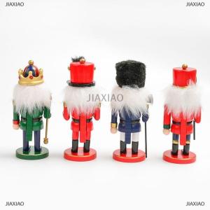 [COD] JIAXIAO Wooden Christmas Nutcracker SoldierTraditional Painted Nutcracker FiguresFestive Collectible Christmas Party For Home