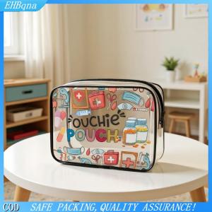 [COD] Medicine Cosmetic Bag Women Large Capacity Travel Organizer Easy Wipe Clean Toiletry Pouch Daily Use Trip Toiletry Travel Bag