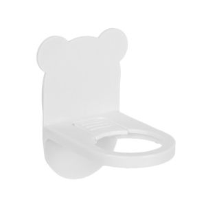 Cute Bear Universal Shower Gel Bottle Rack Adjustable Shampoo Bottle Holder Hand Soap Dispenser Hook Wall Mounted Free Punching