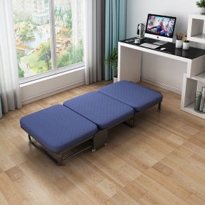 Landmall Folding Bed with thickened foam Nap Bed Single Escort Bed Adjustable Folding Bed and Chair No Installation Required Fast Folding Easy to Carry Freely Adjustable