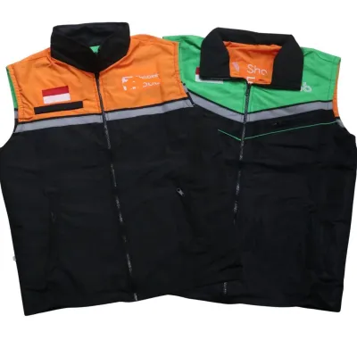 Rompi bb GB Sfd Driver - Rompi bb Pria Hijau - Rompi Motor Anti angin full bordir