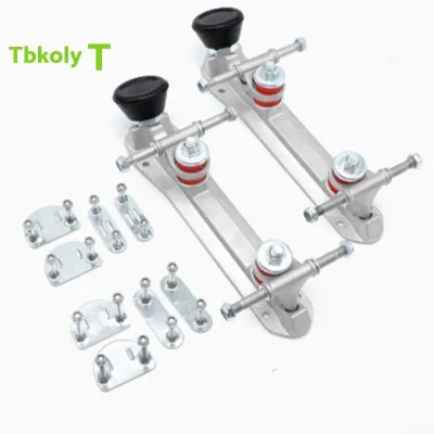 [tfsdfvd]Aluminum Alloy Roller Skate Plate Set with Adjustable Height Brake and Elastic Toe Stop for Quad Skate Repair Size 40-41