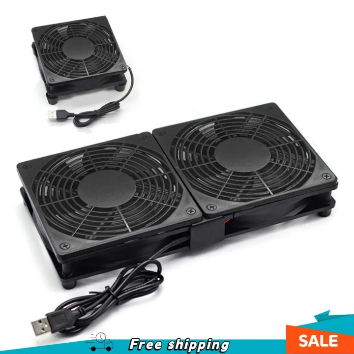 Electric Module Fan ELECTRONIC CIRCUIT USB Powered Electronic Cooling Fan Dual Fan DC 5V ...