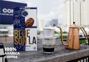 [MUA 3 TẶNG 1] Cà Phê Rang Xay /Hạt Nguyên Chất Blue Son La 454g với 100% cà phê Arabica - Thương Hiệu K COFFEE