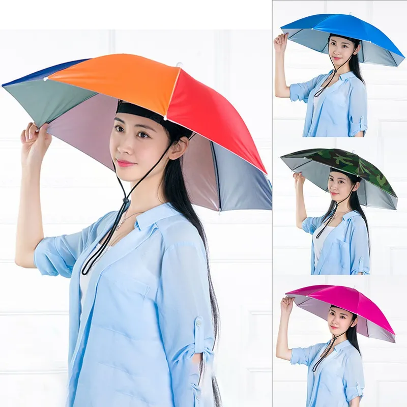 Umbrella Hat Sun Shade Golf Camping Fishing Hiking Outdoor Headwear Hot  S5U9 