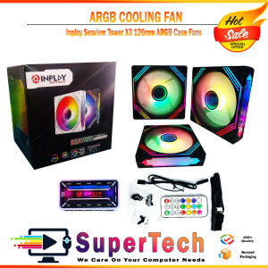 INPLAY Seaview Tower X3 FAN With HUB and REMOTE ARGB Fan