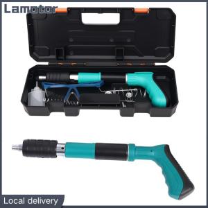 [Vktech] Concrete Nail Kit with 100pcs Nails Manual Steel Nail Speed Adjustable Wall Anchor Wire Slotting Device for Woodworking