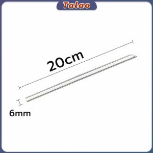 Talao Clear Glass Straw Resistant Transparent Glass Straw 20cm Length