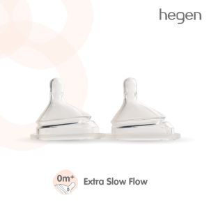 Hegen Teat จุกนม จุกนมเสมือนนมแม่ จุกนมเฮเก้น จุกนมhegen #0 Extra Slow Flow น้ำนมไหลช้าพิเศษ แพ็ค 2 ชิ้น เหมาะสำหรับวัย 0 ถึง 1 เดือน