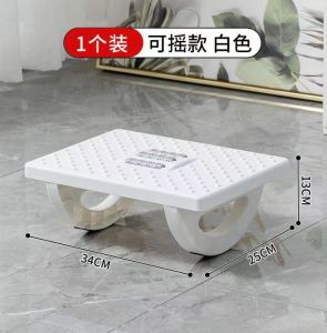 ที่พักเท้า วางเท้าใต้โต๊ะ ที่วางเท้าเพื่อสุขภาพ สตูลวางเท้าแบบแกว่งได้ แผ่นกันลื่นใต้ที่วางเท้า