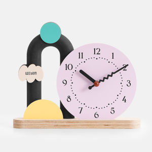 Minimalist Nordic Series Desk Clock Hot Sale Home Living Room Simple and Fashion Mute Creative Vintage Clock Art Decorations 22x26cm