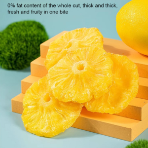 【Natural Hawaiian】Dried Pineapple Slices No Added Sugar Non-Fried Snacks Tropical Fruit Treats Hawaiian Natural Pineapple Dried Fruit High-Potency VC Natural Dehydrated Low-Calorie Pineapple Slices