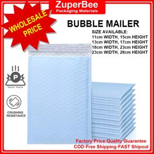 Baby Blue Bubble Wraps Pouch w/ Sticky Seal Mailer Pouch Waterproof Packaging ZUPERBEE