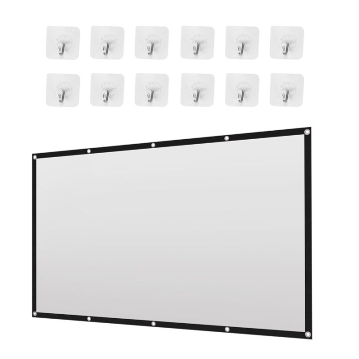 Projector Screen for Home Theater HD White Foldable Anti- | Lazada PH
