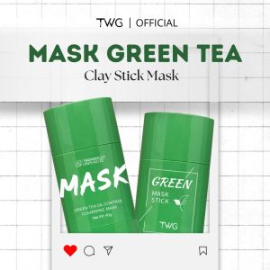 TWG Green Mask Stick / Masker Stik Green Tea  Komedo Deep Cleanse Mask Pembersih Minyak di Wajah