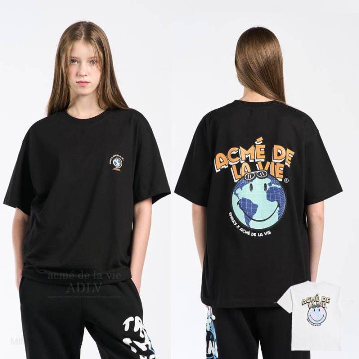 acme de la vie] 100％ Authentic ADLV X Smiley GLOBE ARTWORK