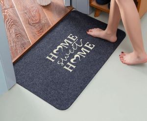 Outdoor & Indoor Welcome Floor Mat Absorbent Entrance Carpet Non-slip Kitchen Floor Mat lapik kaki karpet Door Mat Rug蹭土地毯 Welcome entrance door rug